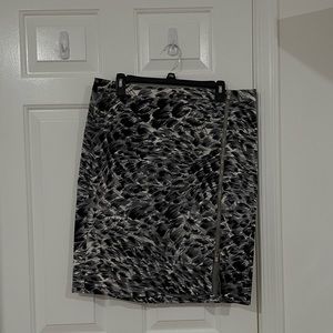 Talbots Petite Printed Skirt with Zipper